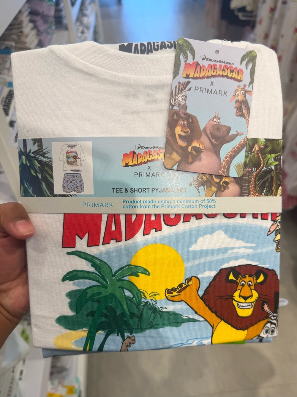 Madagascar x Primark Pajama set